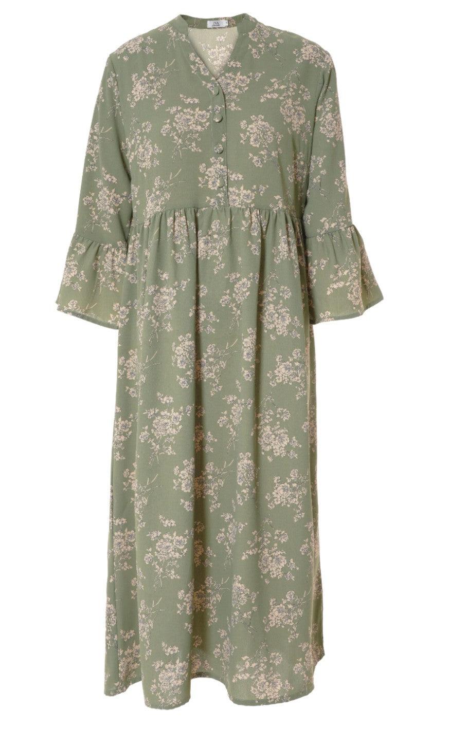 Say Ina Copenhagen Kjole Malina Green Flower