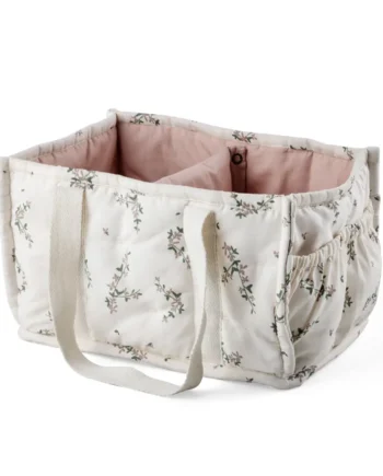 Sebra Pusleopbevaringskurv Med Hanke Powder Blossom