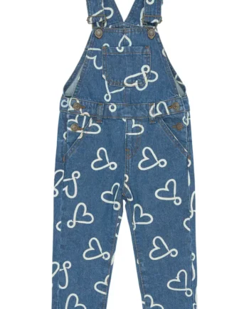 Shea Denim Buksedragt Medium Blue Denim Aop 92
