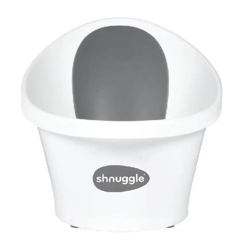 Shnuggle Baby Badekar Hvid Grå