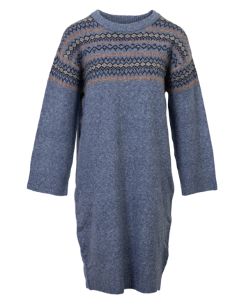 Sirup Dame Strik Kjole Medieval Blue