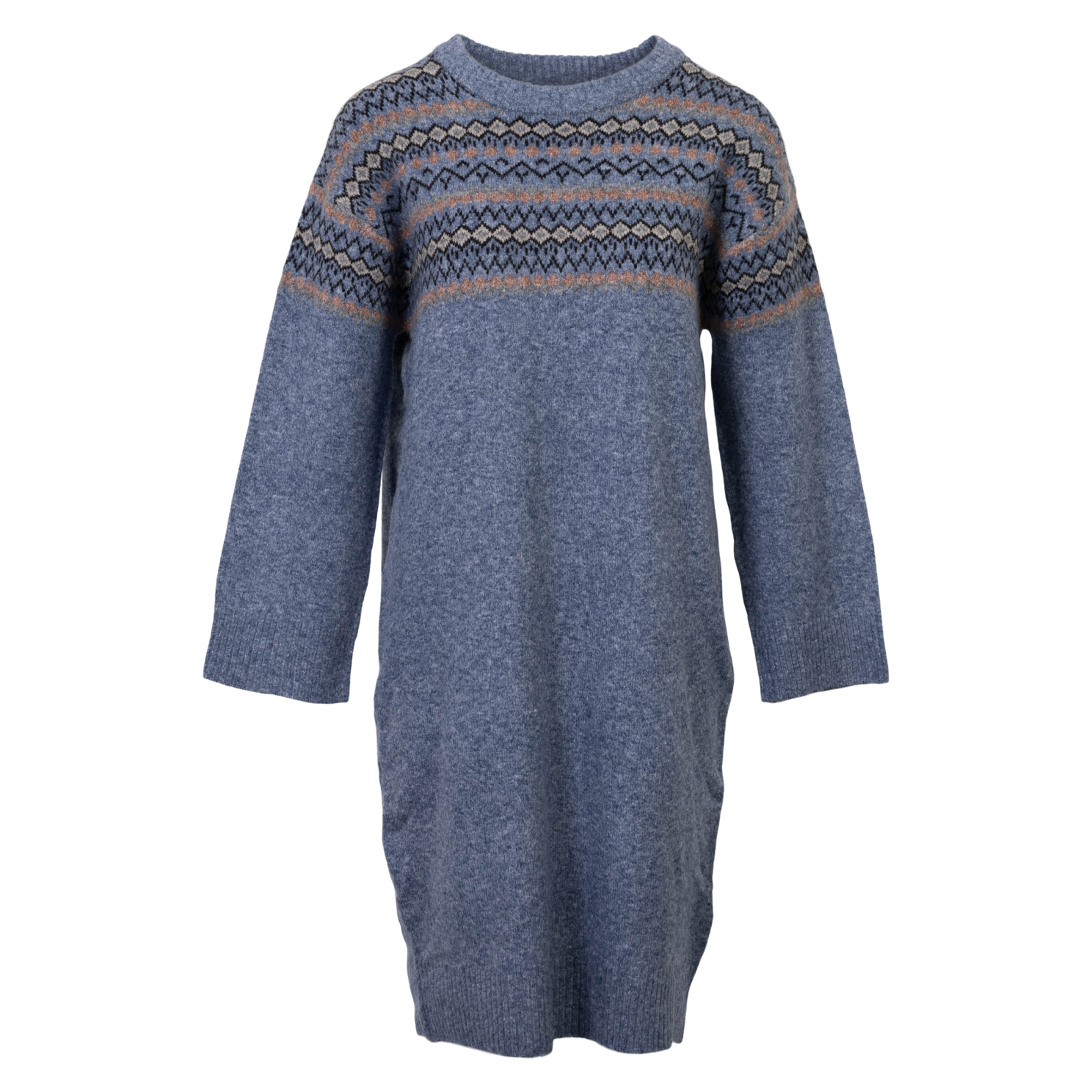 Sirup Dame Strik Kjole Medieval Blue