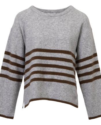 Sirup Dame Striktrøje Grey Melange
