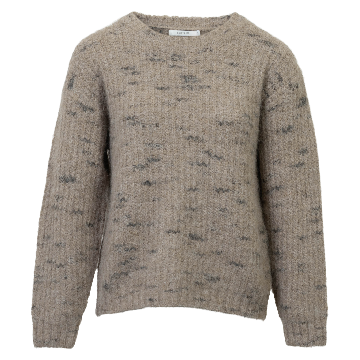 Sirup Dame Striktrøje Sand Melange