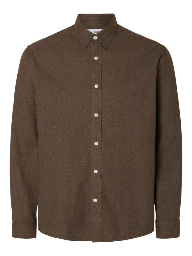Slhregnoah Brushed Twist Shirt Ls