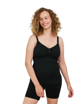 Sømløs Ammetop Med Shapewear Sort Small