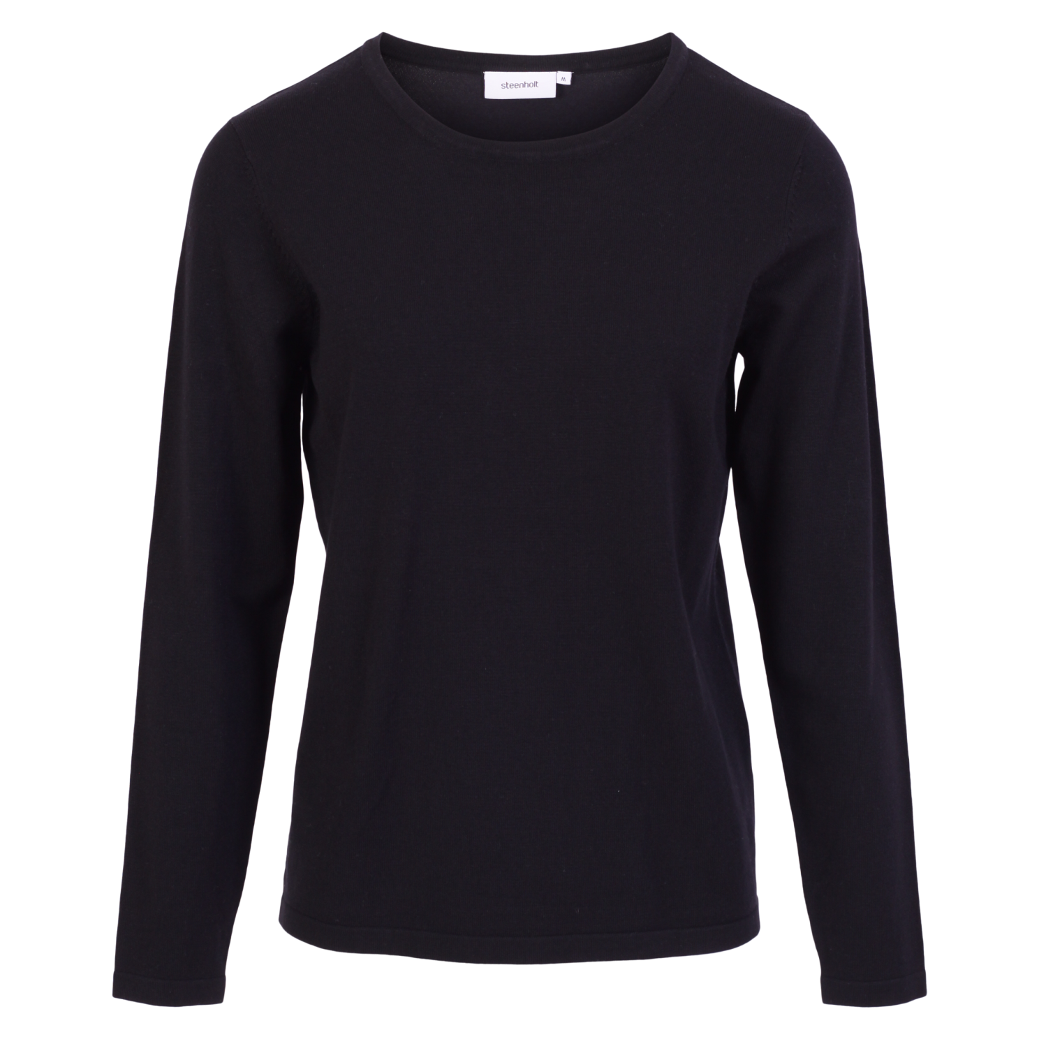 Steenholt Cava Dame Striktrøje Plus Size Black 54