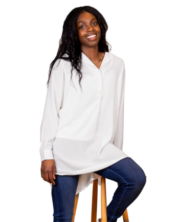 Steenholt Clara Dame Kjole Bright White