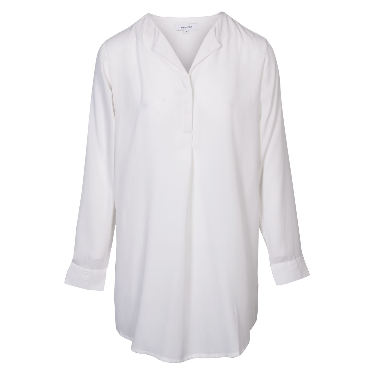 Steenholt Clara Dame Kjole Plus Size Bright White 54