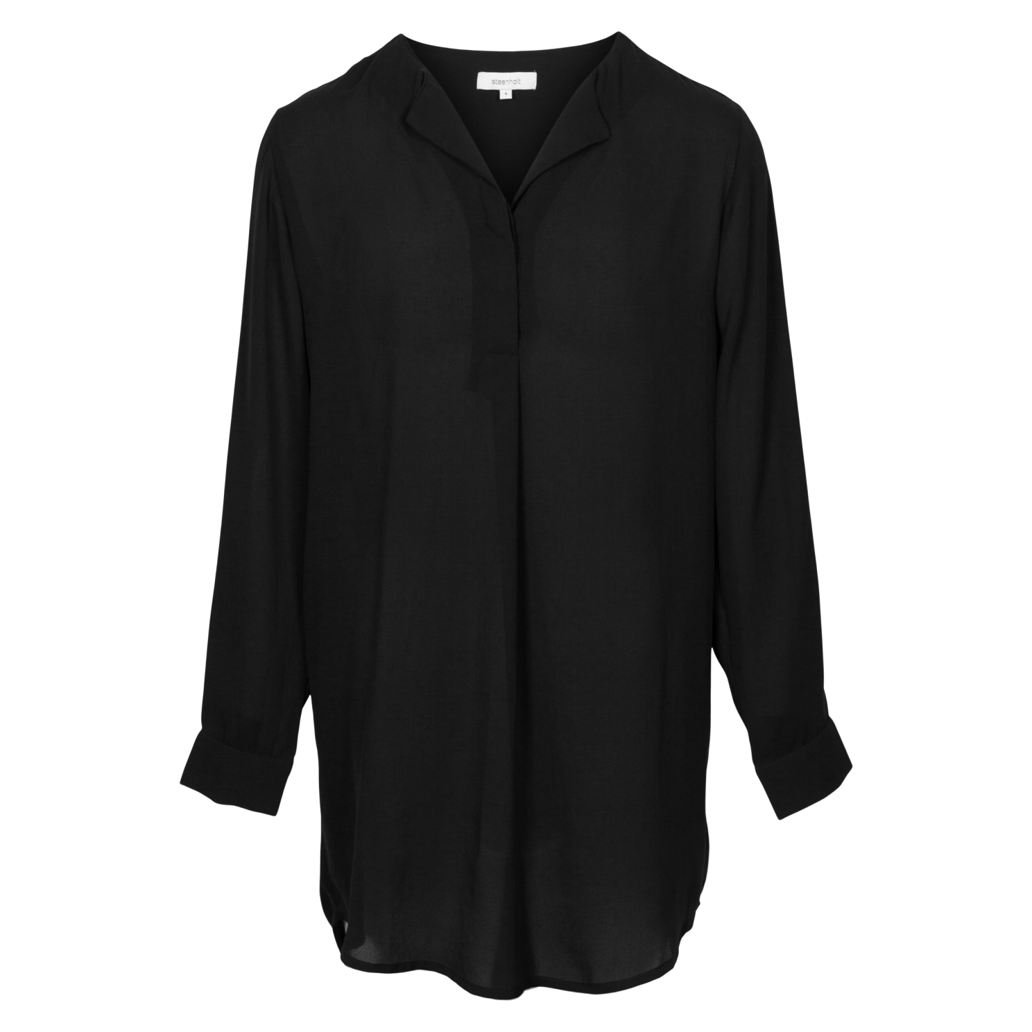 Steenholt Clara Dame Kjole Plus Size Jet Black 54