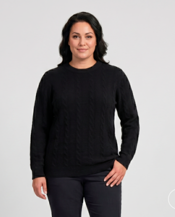Steenholt Dame Striktrøje Black 52