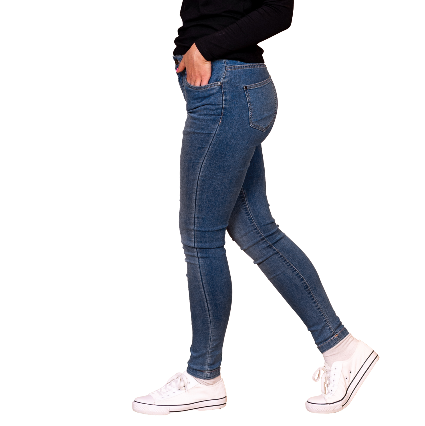 Steenholt Grace Dame Jeans Stretch Light Blue Denim 44 32