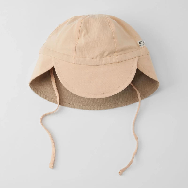 Sun Hat Reversible Peachy Summer Sandy Beach -6m