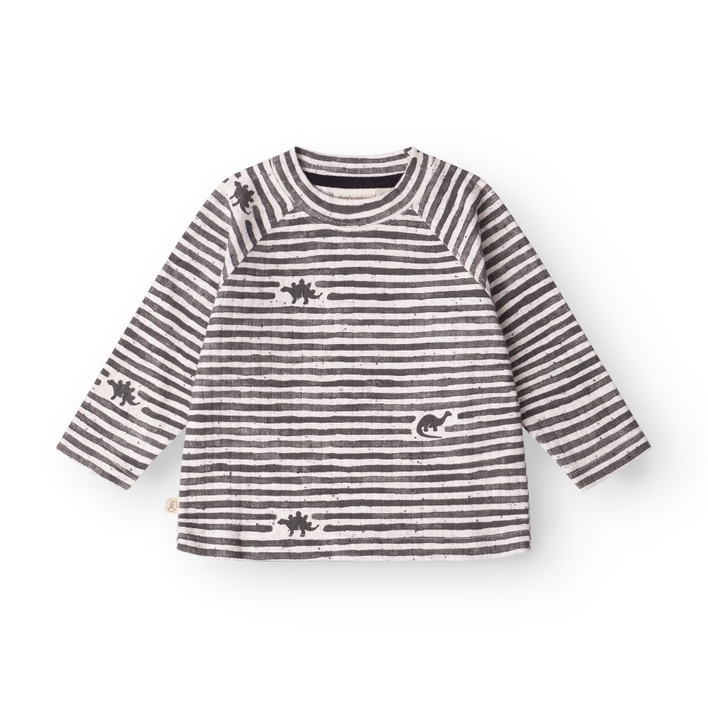That Apos   Mine Aksel  -shirt Mono Dino Stripe 68cm 6m