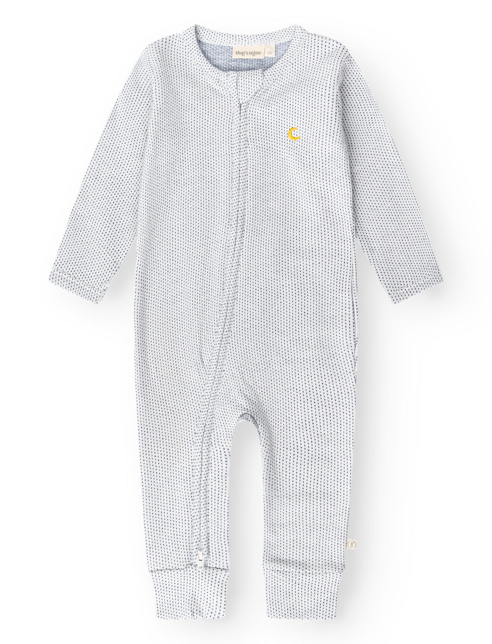 That Apos   Mine Benli Onesie Tiny Dots Navy 50cm 0m