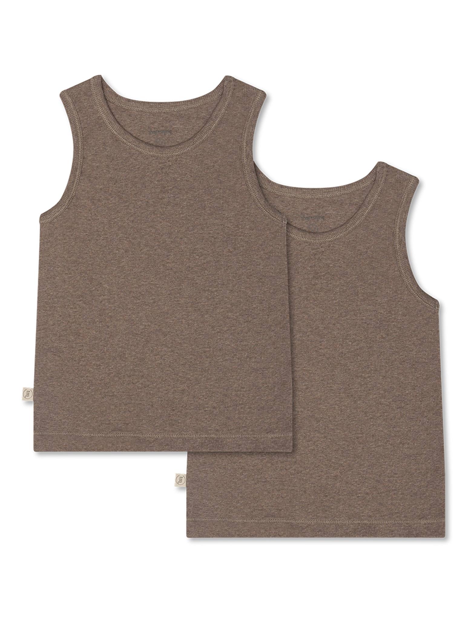 That Apos   Mine Cuno Tanktop  -pak Brown Melange 92cm 2y