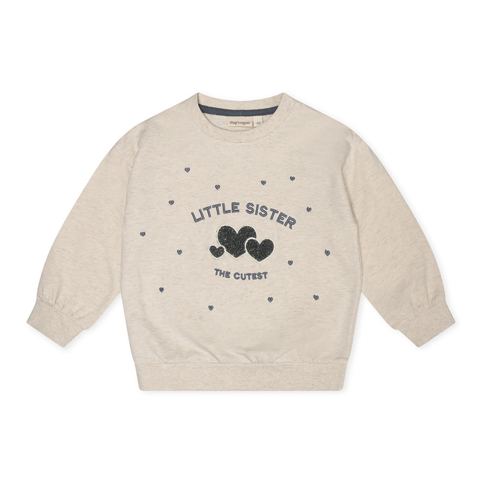 That Apos Mine Finley Lillesøster Sweatshirt Light Creme Melange 86cm 18m