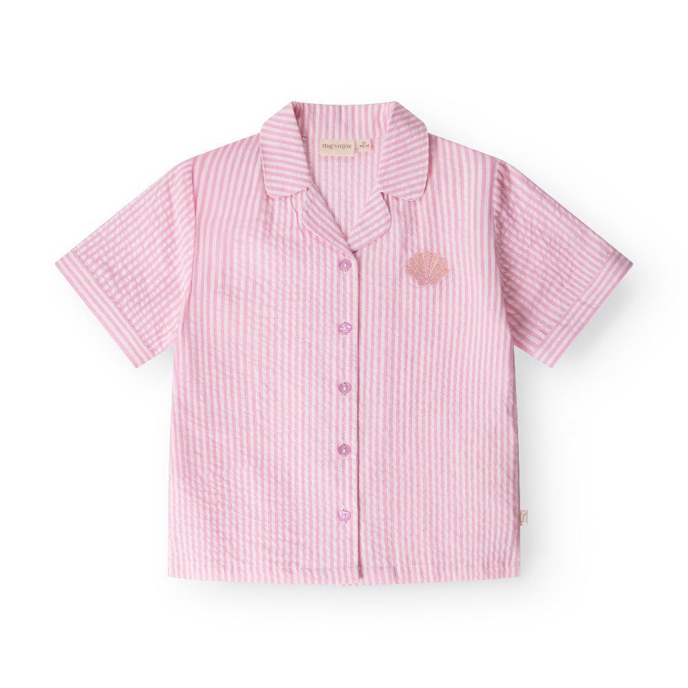 That Apos   Mine Ino Skjorte Pink Stripe 80cm 12m