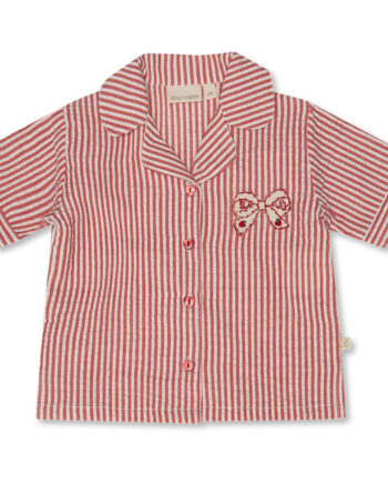 That Apos   Mine Ino Skjorte Red Stripe 86cm 18m