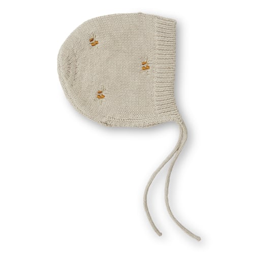 That Apos   Mine Titete Strikket Hjelm Havtorn Pistachio Shell Melange 12-18m
