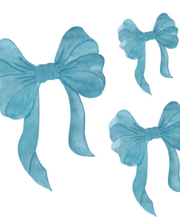 That Apos   Mine Wallsticker Blå Sløjfer  -pak Blue