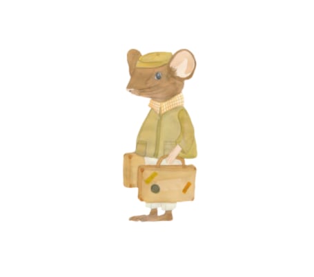 That Apos   Mine Wallsticker Den Rejsende Rufus Green