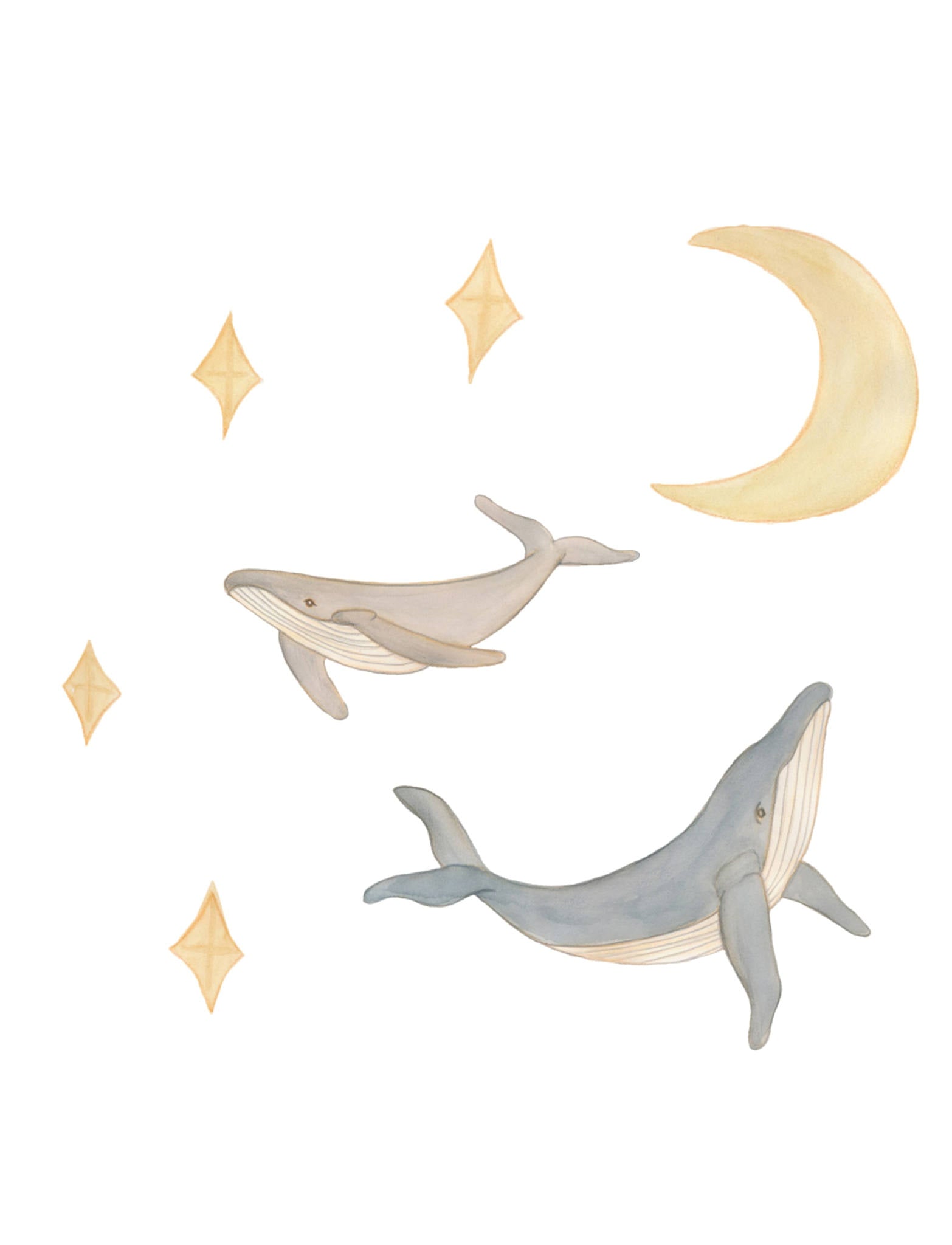 That Apos Mine Wallsticker Hvaler Og Himmel Multi