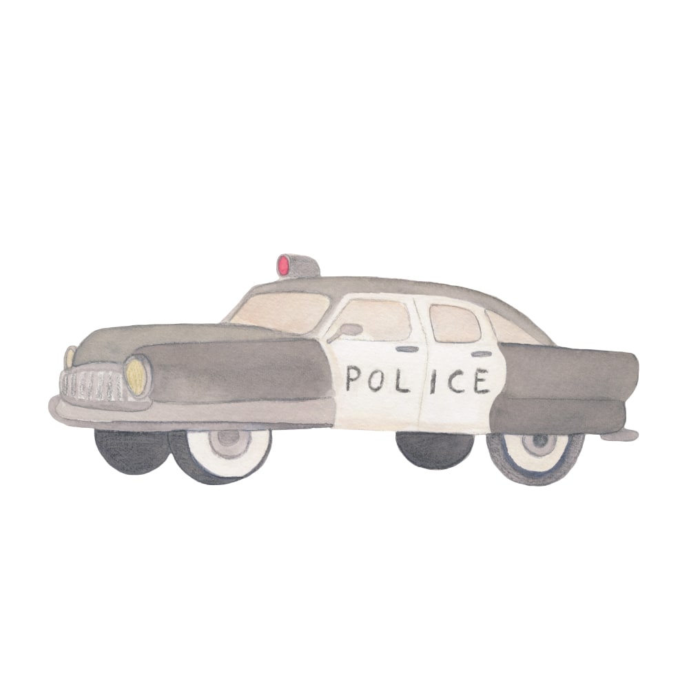 That Apos   Mine Wallsticker Politibil Multi