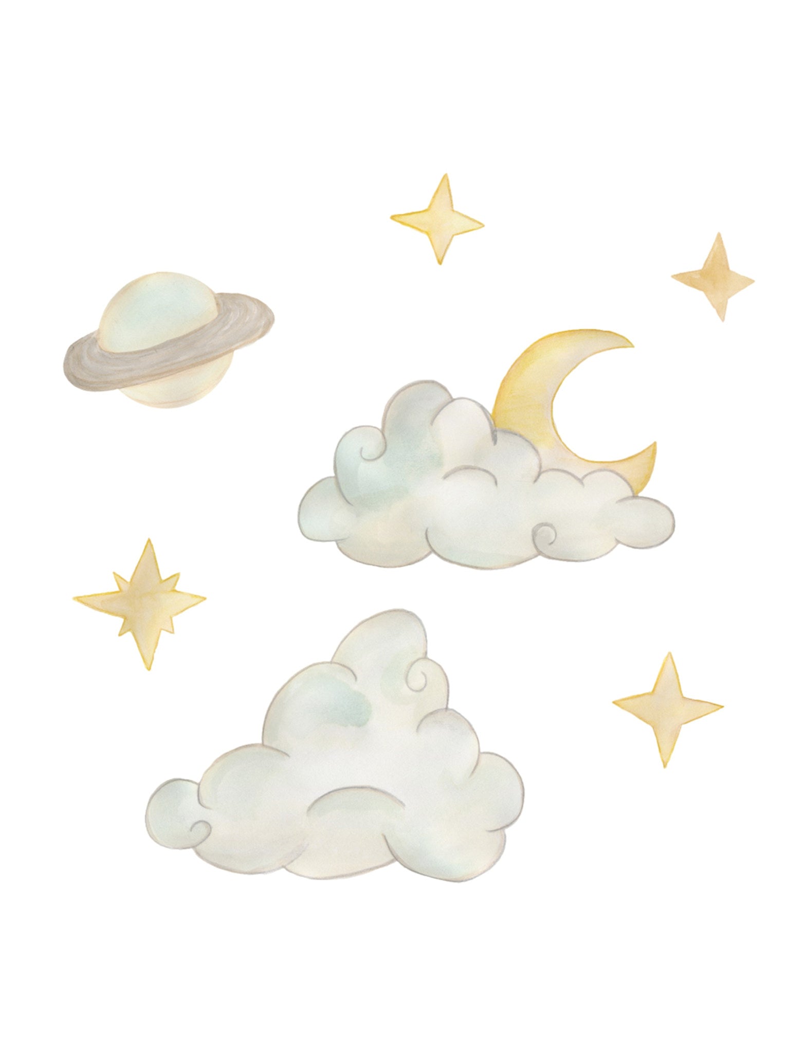 That Apos Mine Wallsticker Saturn Himmel Multi