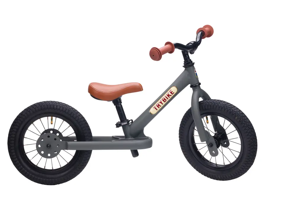 Tribike Løbecykel    Hjulet Antracit Grå