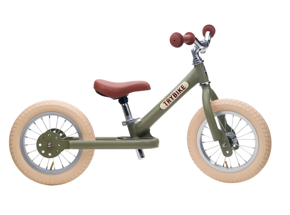 Tribike Løbecykel    Hjulet Vintage Grøn
