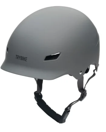 Trybike Cykelhjelm Med Retrolook Antracitgrå