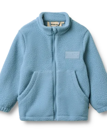 Wheat Helge Fleece Jakke Faded Denim 98