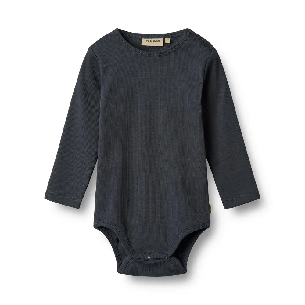 Wheat Spencer Langærmet Rib Body Navy 92