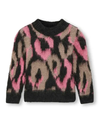 Wild Langærmet  -neck Strik Pirate Black 110