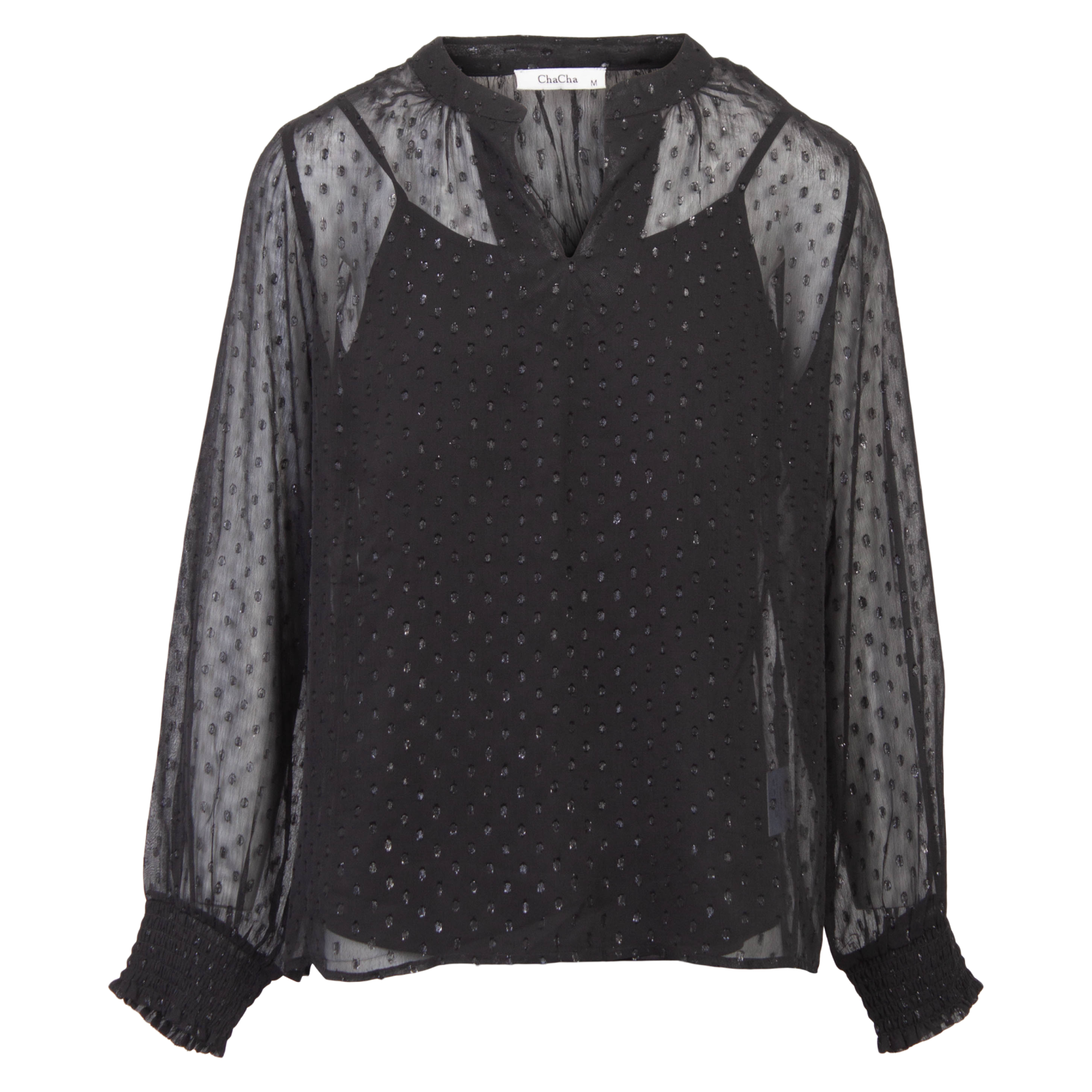 Zbyz Dame Bluse Plus Size Black 46 48