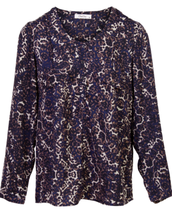 Zbyz Dame Bluse Plus Size Leopard 54 56