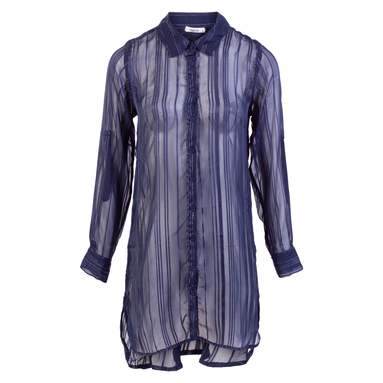 Zbyz Dame Tunika Plus Size -32 Navy 50 52