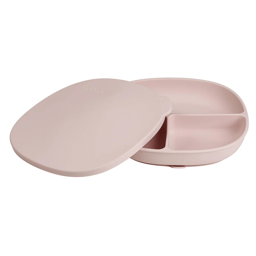 Box Tallerken   Låg Silikone Rosa