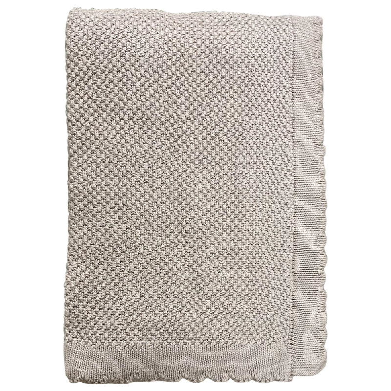 Baby Plaid Bomuld Strikket Imp 457 Beige