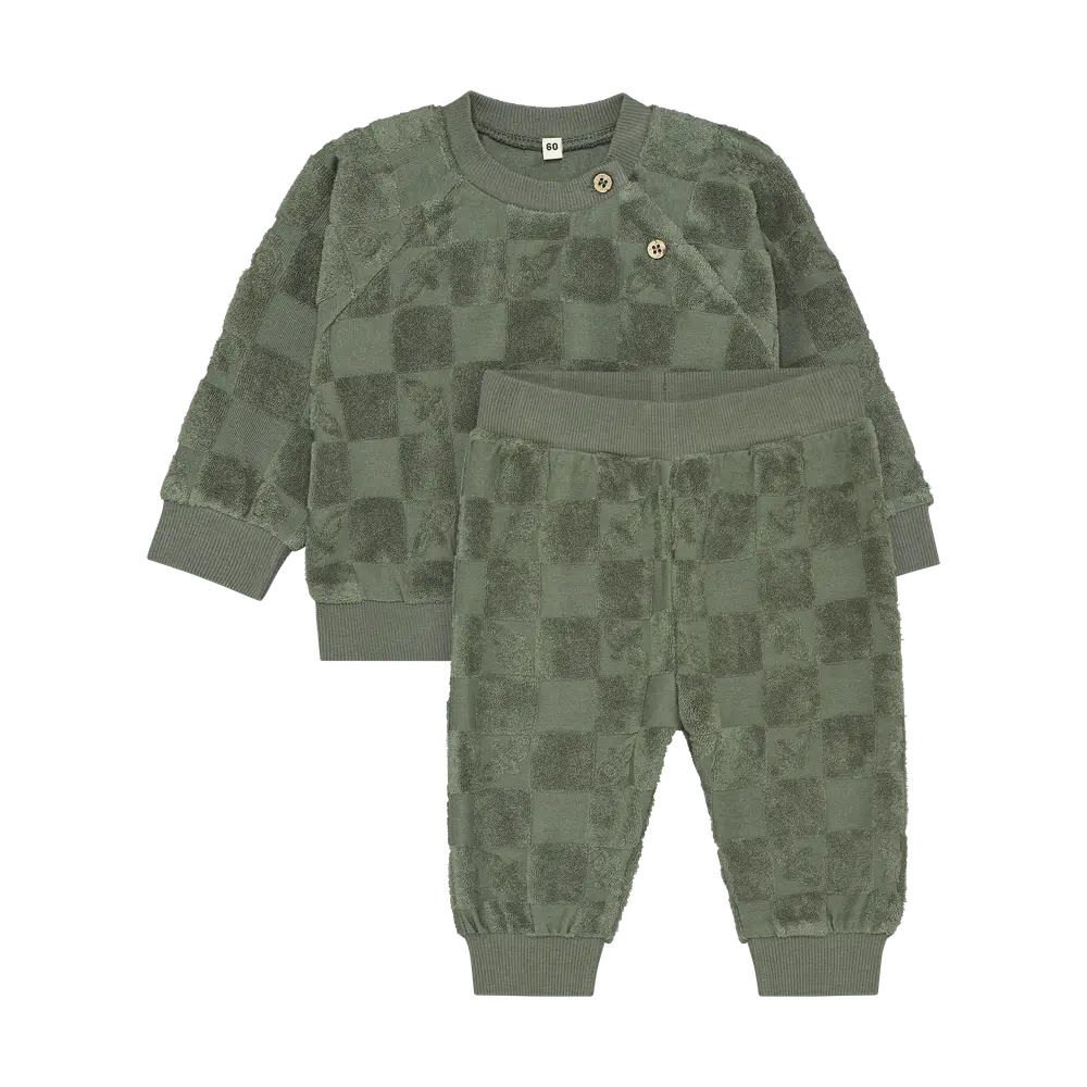 Bekids Sweatshirt Og Sweatpants Sæt Four Leaf Clover 90