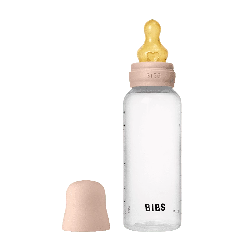 Bibs Baby Flaske Rund Latex Pack 270 Ml Medium Flow Blush