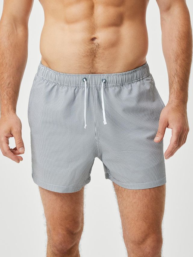 Borg Seersucker Swim Shorts  Bb Swim Stripe