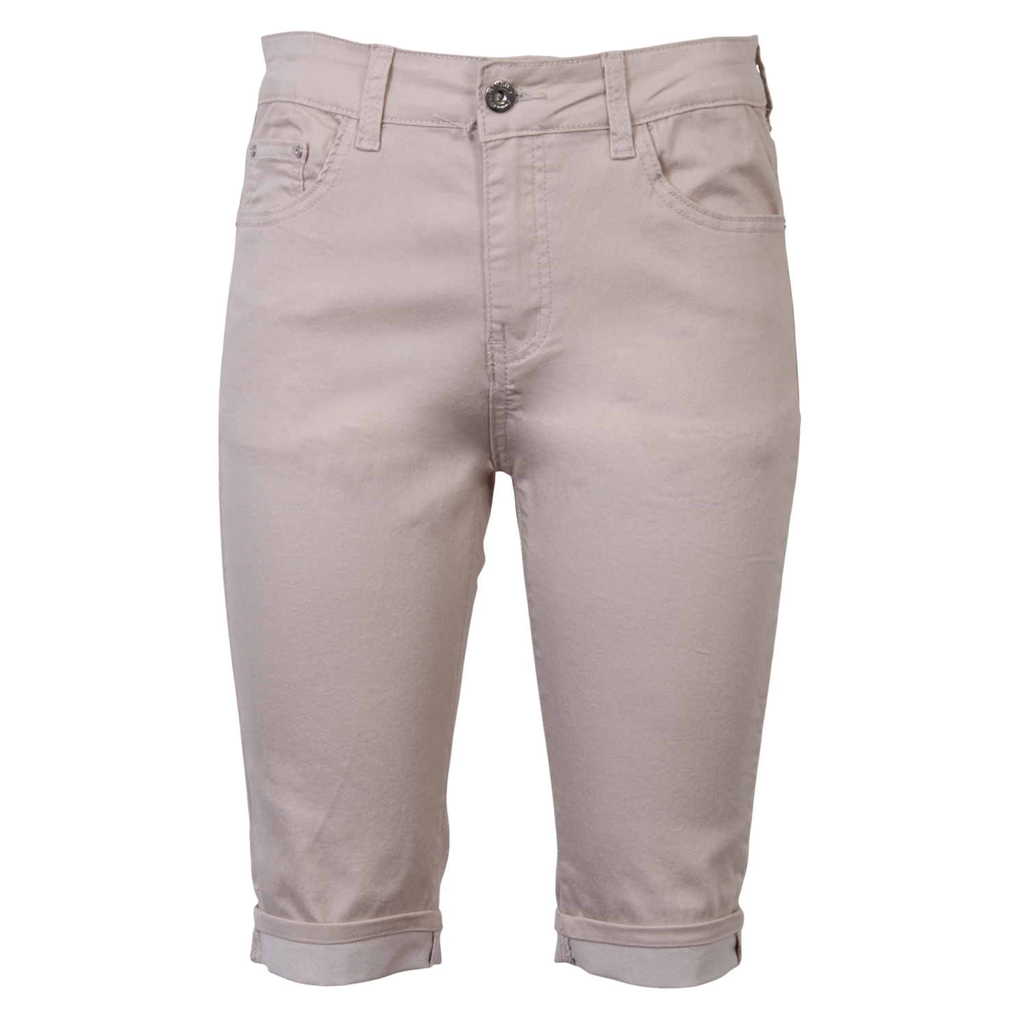 Bs Jeans Dame Shorts Beige 42