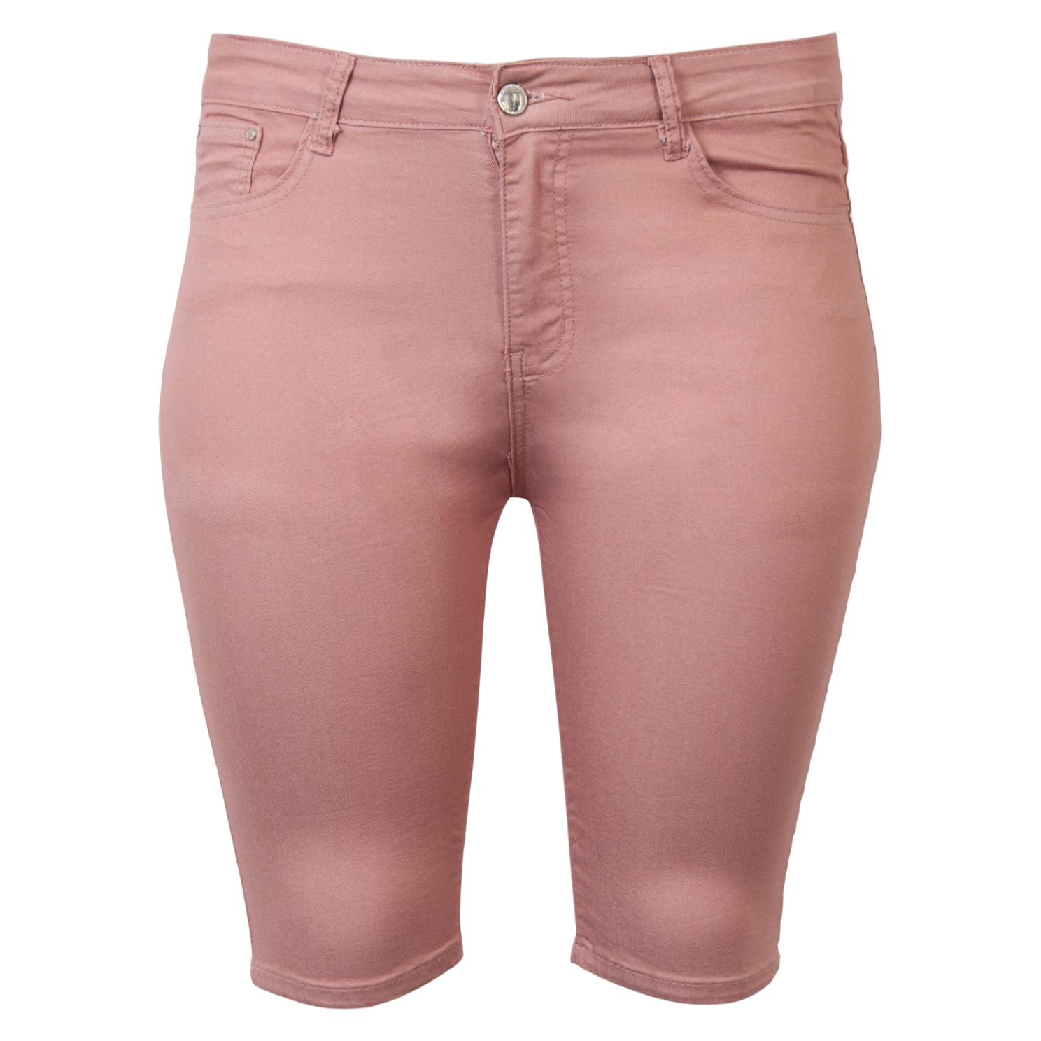 Bs Jeans Dame Shorts Plus Size Rose 48