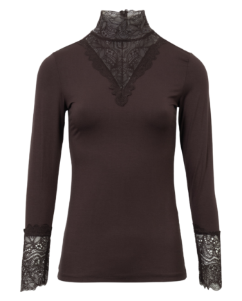 Chacha Dame Bluse Chocalate Plum