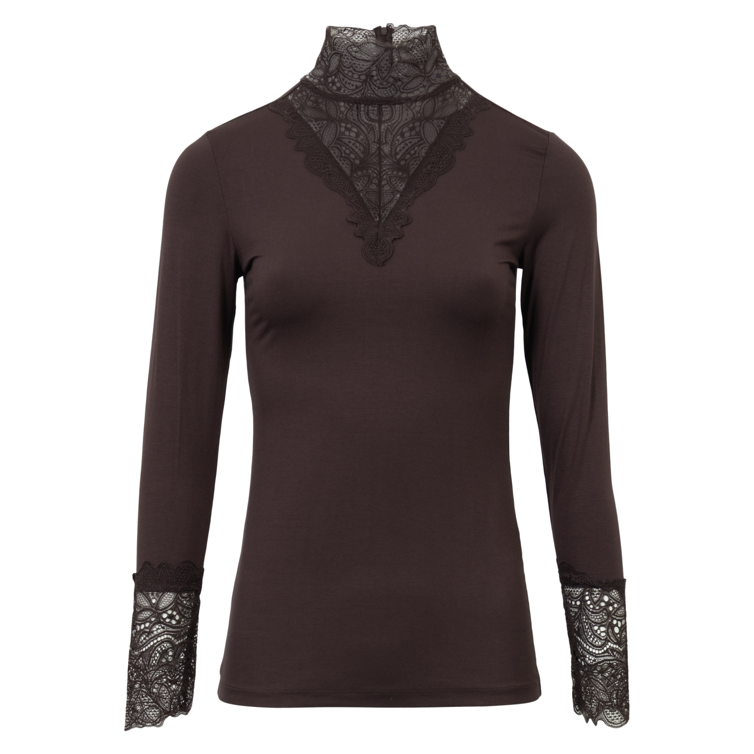 Chacha Dame Bluse Chocalate Plum