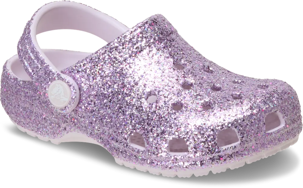 Crocs Classic Chunky Glitter Clog   Grape Ice 29 30