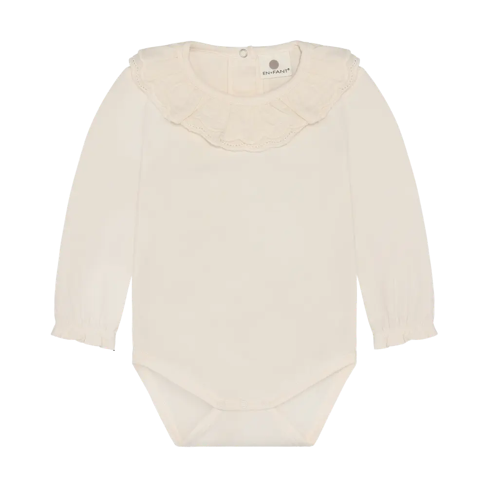 En Fant Langærmet Body Pearled Ivory 56