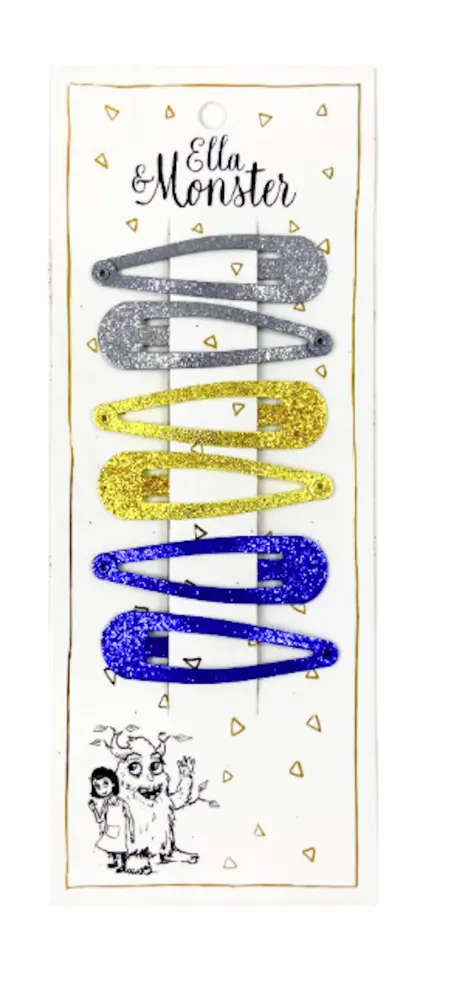 Hårclips Glitter Clip Two